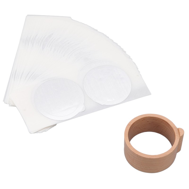 Disposable Aluminum Foils Lids Coffee Capsule Cups with Wooden Stand