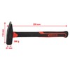 KS Tools 142.1351 Fitter's hammer, fiberglas handle, 500g