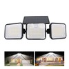 Solar Motion Sensing Light Rotating 3 Head IP65 Waterproof Decorative