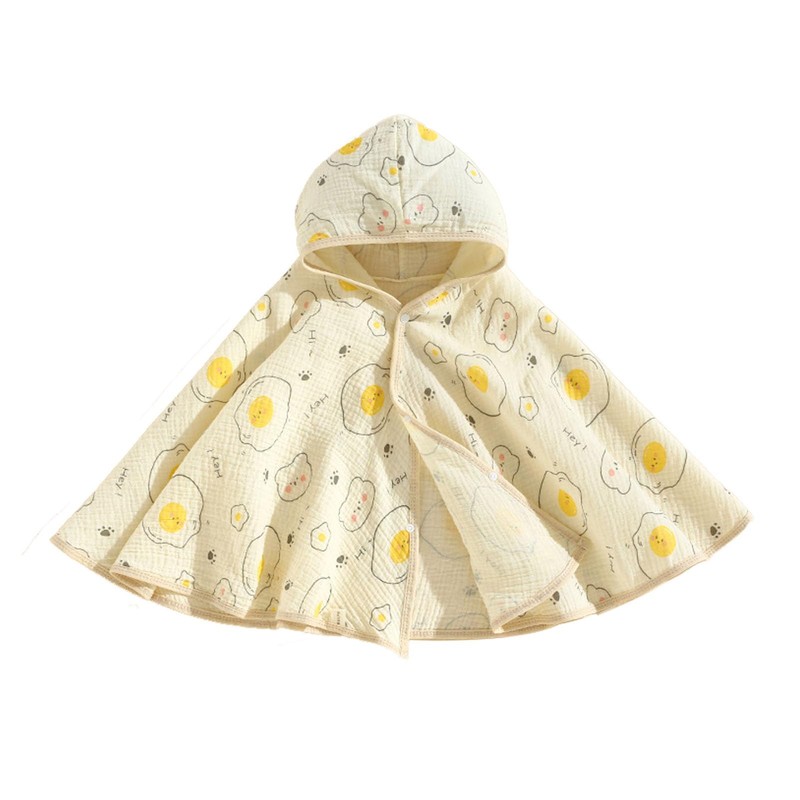 Baby Cape, Sun Protection, Lightweight, Easy Care, Skin-Friendly Children's Cotton