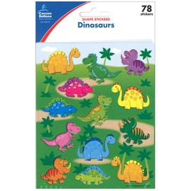 Carson Dellosa 78-Piece Dinosaur Stickers for Kids, Colorful Dinosaur Themed Fun Stickers for Classroom, Incentive Stickers for Kids, Colorful Reward Stickers for Kids