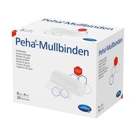 HARTMANN Peha 3040500 Gauze Bandages 4 m Long Loose in Boxes 4 m x 4 cm Pack of 20