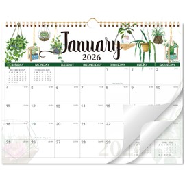 2026 Wall Calendar - Calendar 2026 Wall, JAN 2026 - DEC 2026, Calendar 2026 for Wall, 14.8'' x 11.6'', Sturdy Binding, Julian Dates, Holiday Reminder, Large Ruled Blocks