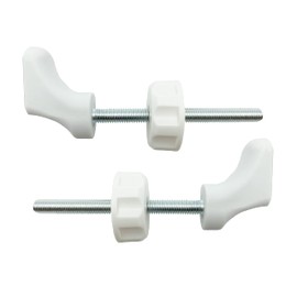 Baby Gate Guru M8 (8mm) Quarter Round Spindle Rod Adapter 2 Pack for Pressure Mounted Baby and Pet Safety Gates (8mm, White)