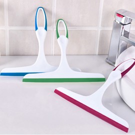 SvaTao Escobilla de Goma para Ducha, escobilla de Goma de Mano, con Agujero para Colgar, escobilla de Goma para Ducha, Puerta de Vidrio, Ventanas de Coche, Herramienta Multifuncional [Paquete de 3]