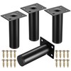 JJWUYUE Pack of 4 Furniture Legs, 10 cm Furniture Feet,