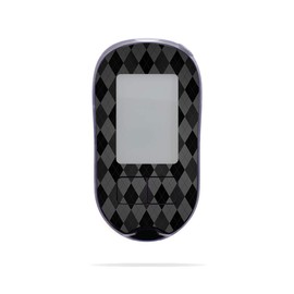 MightySkins Skin Compatible with Accu-Chek Aviva Plus - Black Argyle | Protective, Durable, and Unique Vinyl Decal wrap Cover | Easy to Apply, Remove, and Change Styles | Made in The USA