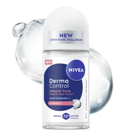 NIVEA Derma Control Natural Tone Damen Antitranspirant 72h Kugelschutz Vitamin C 50ml