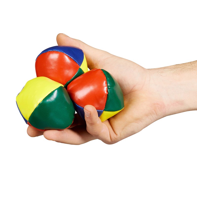 Relaxdays Set da 3 Palline da Giocoleria, per Principianti e