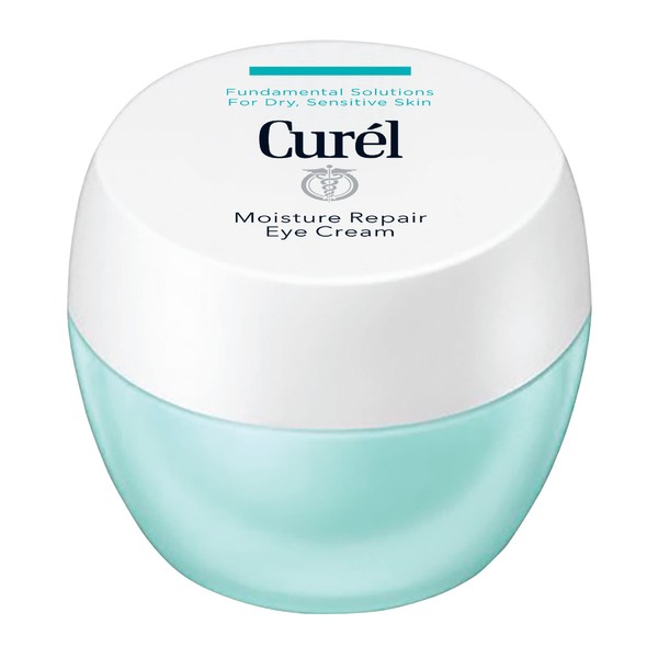 Curel Japanese Skin Care Moisturizer Repair Eye Cream, Under Eye Cream for Dry, Sensitive Skin, Fragrance Free & pH Balanced, 0.8 Ounce,