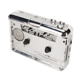 Cassette Tape Player, USB Connection, MP3 Conversion, Stereo Compatible, Recording Function, Transparent Shell Design, Digital Converter, HiFi Sound Quality, Converts Cassette to MP3