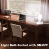  15ft Light Bulb Socket with Cord,E26/ E27 Lamp Base