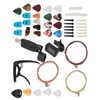 Guitar Accessories Color String Set Tuner Capo Bridge Pins Pick