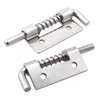 ZRM&E 4pcs 304 Stainless Steel Flat Pin Hinge Spring Latch