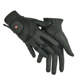 Hkm Women's Riding Gloves Professional Air Mesh Gloves, Womens, Reithandschuh -Professional Air mesh, black, L
