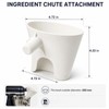 Pouring Chute Attachment compatible with KitchenAid Artisan Stand Mixer