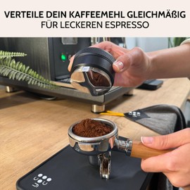 Coyooco Leveler 58 mm für Siebträger | Höhenverstellbarer Kaffee Distributor | Gleichmäßige Kaffeemehlverteilung | Espresso Zubehör aus Edelstahl | Barista Tool
