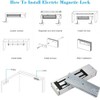 Mag Lock 500KG/1200LBS of Magnetic Holdings Force Electromagnetic Commercial Lock