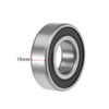 sourcing map 6205-2RS Deep Groove Ball Bearings Z2 25mm x