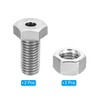 PATIKIL M12x25mm Hollow External Hexagon Screw, 2 Set Cylindrical Lamp