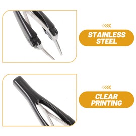 Uonlytech Automatic Eyebrow Retractable Tweezers Eyebrow Tweezers Professional Set Auto Elastic Eyebrow Tweezer for Eyebrow Removal