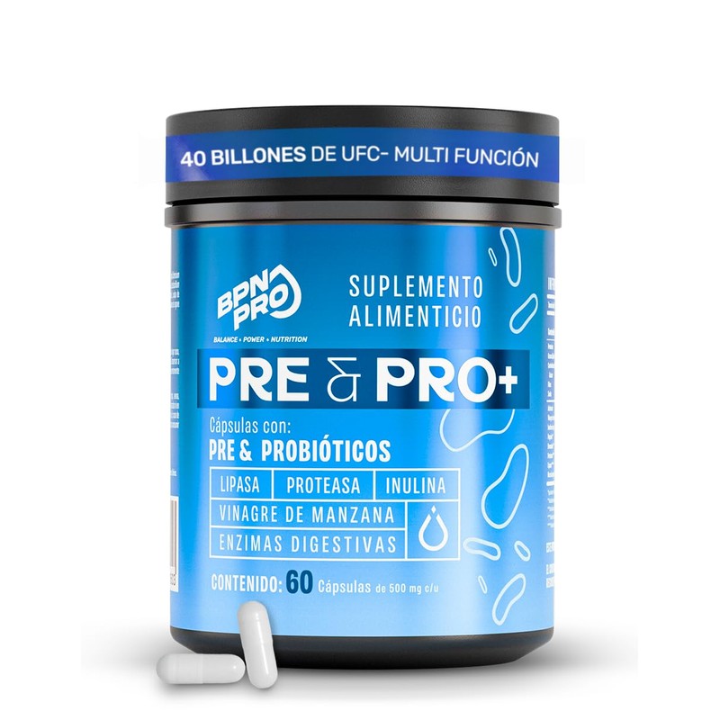 Probióticos y Prebióticos 40 Billones UFC Enzimas Digestivas 4 en