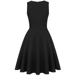 OWIN Women's Vintage Floral Lace Flared A-Line Swing Casual Party Cocktail Dresses Sleeveless