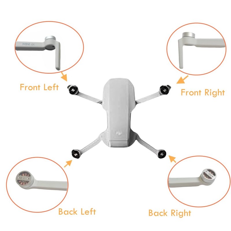 Mini 4K Motor Arm Replacement Accessories, Replacement Body Motor Arm