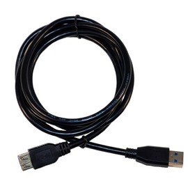 HQRP 6ft SuperSpeed USB 3.0 Type A Male to Female (M/F) Extension Cable Data Transfer and Charging Cord