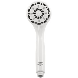 Aqua Vista 3-in. White Handheld Shower Head with 3 Spray Settings 8333510, Variable Spray Shower Head Works as Spa Shower Head and Massage Shower Head, Showerhead House Essentials for New Home