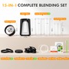 KOIOS 1000W Smoothie Blender, 15-in-1 Single Serve Set, Press-Twist Design