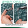 Keadic 42Pcs 304 Jewelry Making Chain Link Rolls Set with
