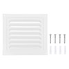 PATIKIL 7x7" Attic Vent Soffit Vent, Aluminum Alloy Rectangular Floor