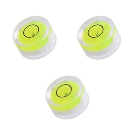 Taskar Pack of 3 Mini Round Bullseye Spirit Level Bubble 12mm Vial