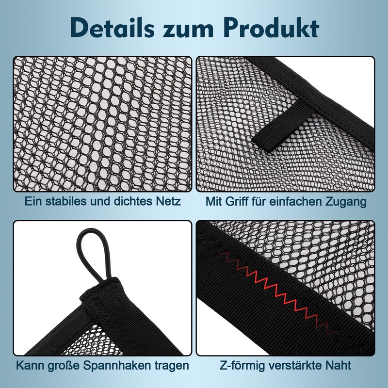 VEHIRIE 2 Pack Cargo Net Pocket Storage Net Motorhome Netting