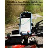 BRCOVAN Anti-Theft Motorcycle Phone Mount Holder with Vibration Dampener &