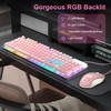 Gaming Keyboard and Mouse Combo, K1 RGB LED Backlit Keyboard