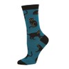 Socksmith Black Cat Socks Blue Size 9-11, 1 EA