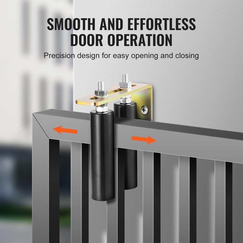 Happybuy Sliding Gate Kit, 6” Rolling Gate Hardware Kit with
