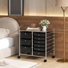 RELAX4LIFE 9 Drawer Rolling Storage Cart - Mobile Drawer Carts