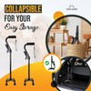 VIVA CARE Walking Cane with 4 Prongs & Extra Handle