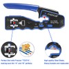 CHZHLM RJ45 Crimping Tool Kit Pass Through Crimper Stripper Cutter