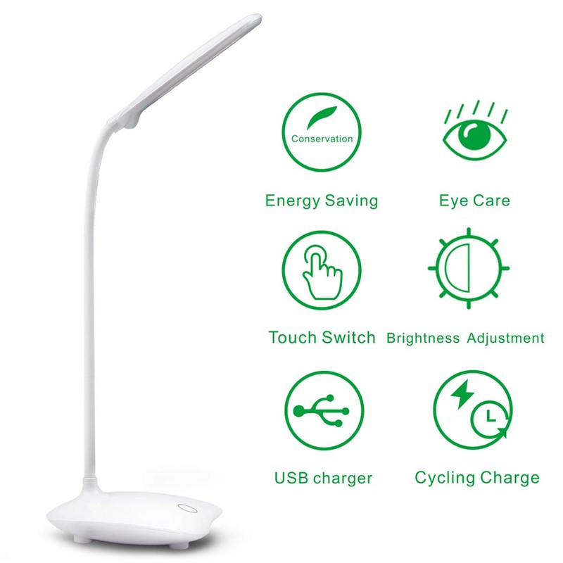 SIN&MI Desk Lamp Eye Protection LED Lamp Flexible Bedside Table