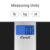 Escali Ultra Slim Digital Bathroom Scale for Body Weight, Bath