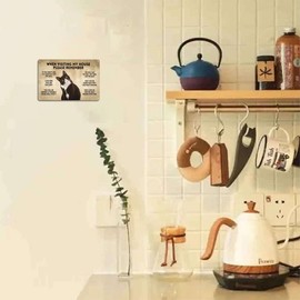 Funny Cat Rules Metal Sign When Visiting My House Please Remember Black Cat Apartment Decor for Cat Lover(8x12In)