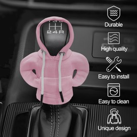 xbrtaia Car Gear Shift Cover, Winter Warm Gear Shift Knob Cover,Auto Interior Accessories Shift Knob，Universal Interesting Car Accessories and Decorations.