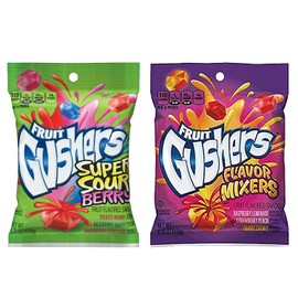 Fruit Gushers Variety 2-Pack, Super Sour Berry and Flavor Mixers - Gluten-free, and full of Vitamin C.