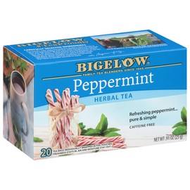 Bigelow Tea Peppermint Herbal, Caffeine Free, 20 Count, Pack of 6