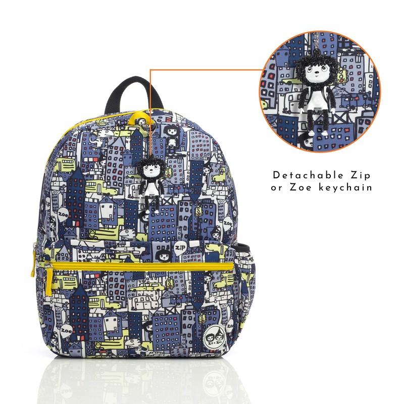 City print zip & Zoe Kids Bag, Little Kid Backpack,