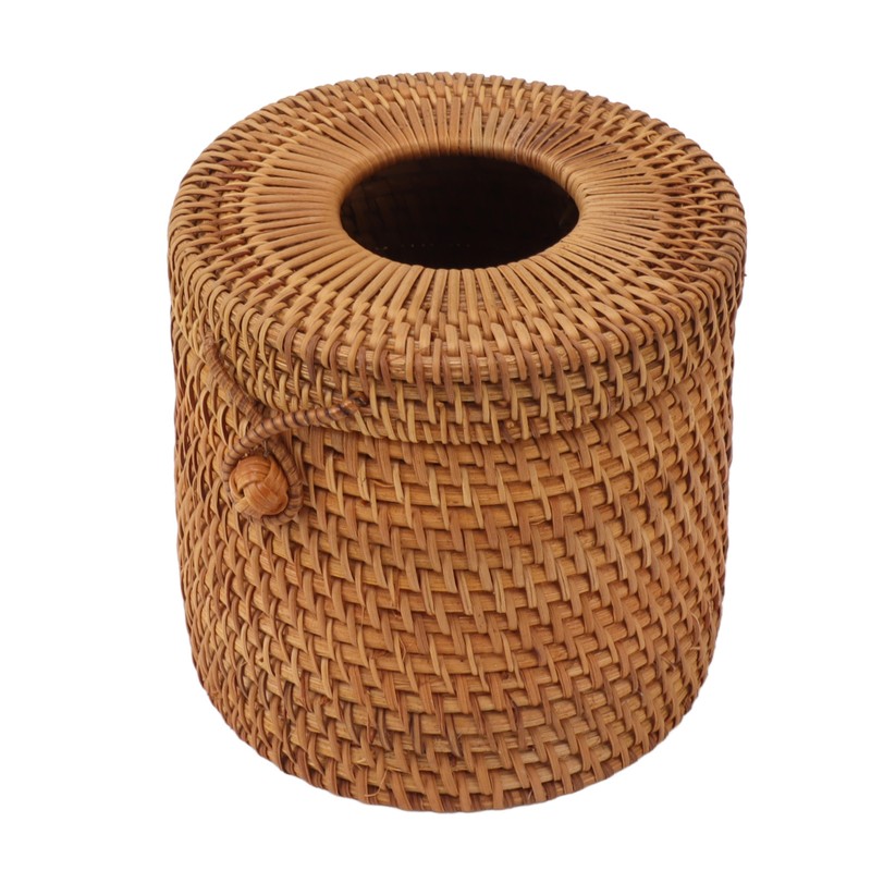 Rectangular Rattan Tissue Box Cover Rattan Woven Tissue Box Holder